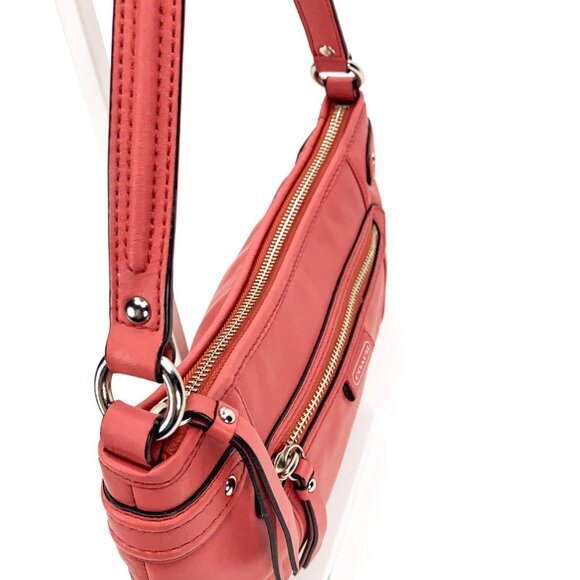 COACH Daisy Pink Leather Shoulder Bag - C1381-F23978 - Picture 15 of 16